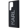 Karl Lagerfeld KLHCS23L3DMBKCK 3D Rubber Glitter Logo Hardcase for Samsung Galaxy S23 Ultra S918 / black