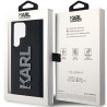 Karl Lagerfeld KLHCS23L3DMBKCK 3D Rubber Glitter Logo Hardcase for Samsung Galaxy S23 Ultra S918 / black