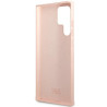 Karl Lagerfeld KLHCS23LSMHCNPP Silicone Choupette Metal Pin for Samsung Galaxy S23 Ultra S918 / pink