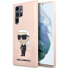 Karl Lagerfeld KLHCS23LSNIKBCP Sam S23 Ultra S918 Hardcase Silicone Ikonik / pink