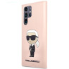 Karl Lagerfeld KLHCS23LSNIKBCP Sam S23 Ultra S918 Hardcase Silicone Ikonik / pink