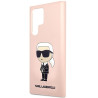 Karl Lagerfeld KLHCS23LSNIKBCP Sam S23 Ultra S918 Hardcase Silicone Ikonik / pink