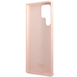 Karl Lagerfeld KLHCS23LSNIKBCP Sam S23 Ultra S918 Hardcase Silicone Ikonik / pink