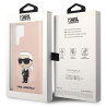 Karl Lagerfeld KLHCS23LSNIKBCP Sam S23 Ultra S918 Hardcase Silicone Ikonik / pink