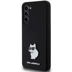 Karl Lagerfeld KLHCS23MSMHCNPK Hardcase Silicone Choupette Metal Pin for S23+ S916 / black