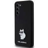 Karl Lagerfeld KLHCS23MSMHCNPK Hardcase Silicone Choupette Metal Pin for S23+ S916 / black