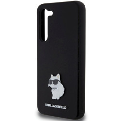 Karl Lagerfeld KLHCS23MSMHCNPK Hardcase Silicone Choupette Metal Pin for S23+ S916 / black