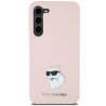 Karl Lagerfeld KLHCS23MSMHCNPP Silicone Choupette Metal Pin for S23+ S916 / pink
