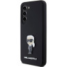 Karl Lagerfeld KLHCS23MSMHKNPK Silicone Ikonik Metal Pin for Samsung Galaxy S23+ S916 / black