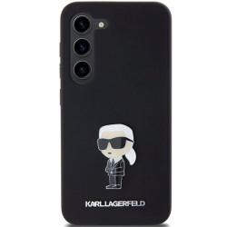 Karl Lagerfeld KLHCS23MSMHKNPK Silicone Ikonik Metal Pin for Samsung Galaxy S23+ S916 / black