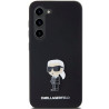 Karl Lagerfeld KLHCS23MSMHKNPK Silicone Ikonik Metal Pin for Samsung Galaxy S23+ S916 / black