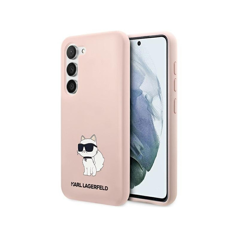 Karl Lagerfeld KLHCS23MSNCHBCP Hardcase for Samsung Galaxy S23+ / pink