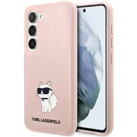 Karl Lagerfeld KLHCS23MSNCHBCP Hardcase for Samsung Galaxy S23+ / pink