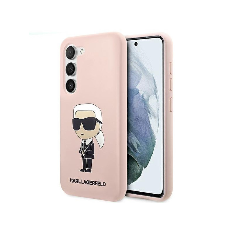 Karl Lagerfeld KLHCS23MSNIKBCP S23+ S916 hardcase Silicone Ikonik / pink