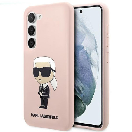 Karl Lagerfeld KLHCS23MSNIKBCP S23+ S916 hardcase Silicone Ikonik / pink
