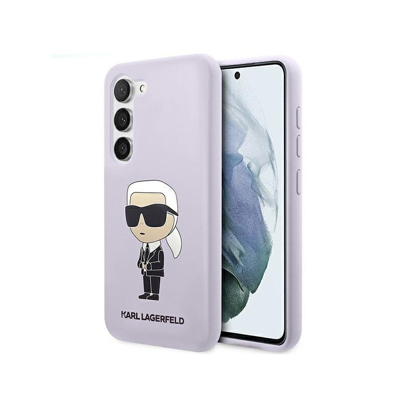 Karl Lagerfeld KLHCS23MSNIKBCU S23+ S916 hardcase Silicone Ikonik / purple