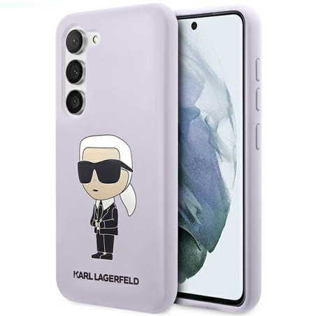 Karl Lagerfeld KLHCS23MSNIKBCU S23+ S916 hardcase Silicone Ikonik / purple