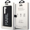 Karl Lagerfeld KLHCS23S3DMBKCK Hardcase 3D Rubber Glitter Logo for Samsung Galaxy S23 / black
