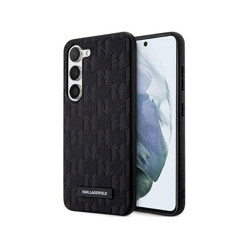 Karl Lagerfeld KLHCS23SSAKLHPK S23 S911 Hardcase Saffiano Mono Metal Logo / black