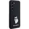 Karl Lagerfeld KLHCS23SSMHCNPK Hardcase Silicone Choupette Metal Pin for Samsung Galaxy S23 S911 / black