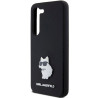Karl Lagerfeld KLHCS23SSMHCNPK Hardcase Silicone Choupette Metal Pin for Samsung Galaxy S23 S911 / black