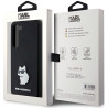 Karl Lagerfeld KLHCS23SSMHCNPK Hardcase Silicone Choupette Metal Pin for Samsung Galaxy S23 S911 / black