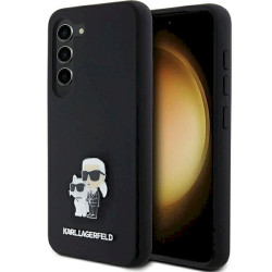 Karl Lagerfeld KLHCS23SSMHKCNPK S23 S911 Hardcase Silicone Karl&Choupette Metal Pin / black