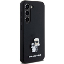 Karl Lagerfeld KLHCS23SSMHKCNPK S23 S911 Hardcase Silicone Karl&Choupette Metal Pin / black