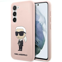 Karl Lagerfeld KLHCS23SSNIKBCP S23 S911 Hardcase Silicone Ikonik / pink