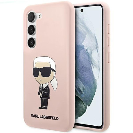 Karl Lagerfeld KLHCS23SSNIKBCP S23 S911 Hardcase Silicone Ikonik / pink