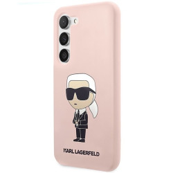 Karl Lagerfeld KLHCS23SSNIKBCP S23 S911 Hardcase Silicone Ikonik / pink