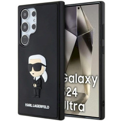 Karl Lagerfeld KLHCS24L3DRKINK 3D Rubber Ikonik Hardcase for Samsung Galaxy S24 Ultra S928 / black