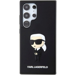 Karl Lagerfeld KLHCS24L3DRKINK 3D Rubber Ikonik Hardcase for Samsung Galaxy S24 Ultra S928 / black