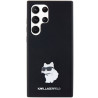 Karl Lagerfeld KLHCS24LSMHCNPK Hardcase Silicone Choupette Metal Pin for S24 Ultra S928 / black