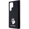 Karl Lagerfeld KLHCS24LSMHCNPK Hardcase Silicone Choupette Metal Pin for S24 Ultra S928 / black