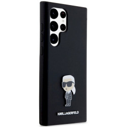 Karl Lagerfeld KLHCS24LSMHKNPK Silicone Ikonik Metal Pin for S24 Ultra S928 / black