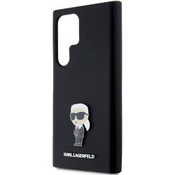 Karl Lagerfeld KLHCS24LSMHKNPK Silicone Ikonik Metal Pin for S24 Ultra S928 / black