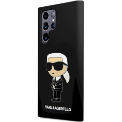 Karl Lagerfeld KLHCS24LSNIKBCK Hardcase Silicone Ikonik for Samsung Galaxy S24 Ultra S928 / black