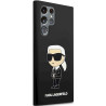Karl Lagerfeld KLHCS24LSNIKBCK Hardcase Silicone Ikonik for Samsung Galaxy S24 Ultra S928 / black