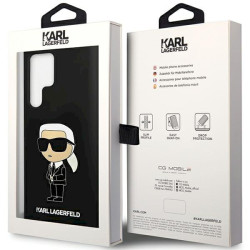 Karl Lagerfeld KLHCS24LSNIKBCK Hardcase Silicone Ikonik for Samsung Galaxy S24 Ultra S928 / black