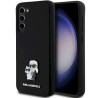 Karl Lagerfeld KLHCS24MSMHKCNPK Hardcase Silicone Karl&Choupette Metal Pin for Samsung Galaxy S24+/S926 / black