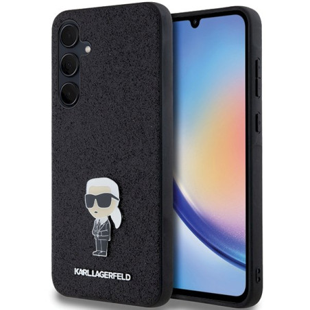Karl Lagerfeld KLHCSA35GKNPSK A35 A356 Hardcase Fixed Glitter Ikonik Logo Metal Pin / black
