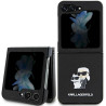 Karl Lagerfeld KLHCZF5SAKCNPK Saffiano Karl&Choupette Pin Hardcase for Samsung Galaxy Z Flip5 / black
