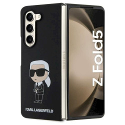 Karl Lagerfeld KLHCZFD5SNIKBCK Silicone Ikonik Hardcase for Z Fold5 / black