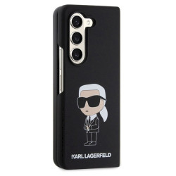 Karl Lagerfeld KLHCZFD5SNIKBCK Silicone Ikonik Hardcase for Z Fold5 / black