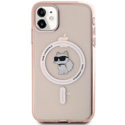 Karl Lagerfeld KLHMN61HFCCNOP IML Choupette MagSafe Hardcase for iPhone 11/XR 6.1" / pink