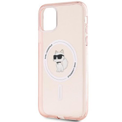Karl Lagerfeld KLHMN61HFCCNOP IML Choupette MagSafe Hardcase for iPhone 11/XR 6.1" / pink