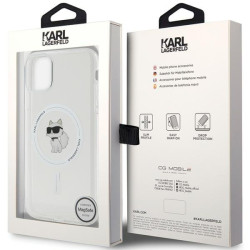 Karl Lagerfeld KLHMN61HFCCNOT iPhone 11/XR Transparent Hardcase IML Choupette MagSafe