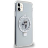 Karl Lagerfeld KLHMN61HMRSKCH hardcase Ring Stand Karl&Choupette Mag for iPhone 11/Xr 6.1" / white