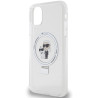 Karl Lagerfeld KLHMN61HMRSKCH hardcase Ring Stand Karl&Choupette Mag for iPhone 11/Xr 6.1" / white